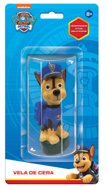 Vela Figura Chase Paw Patrol C/1