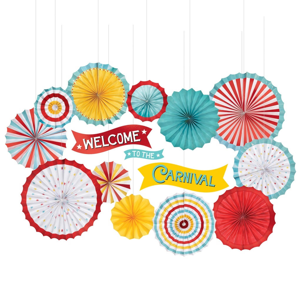 Paper Fan Decorating Kit Carnival C/1