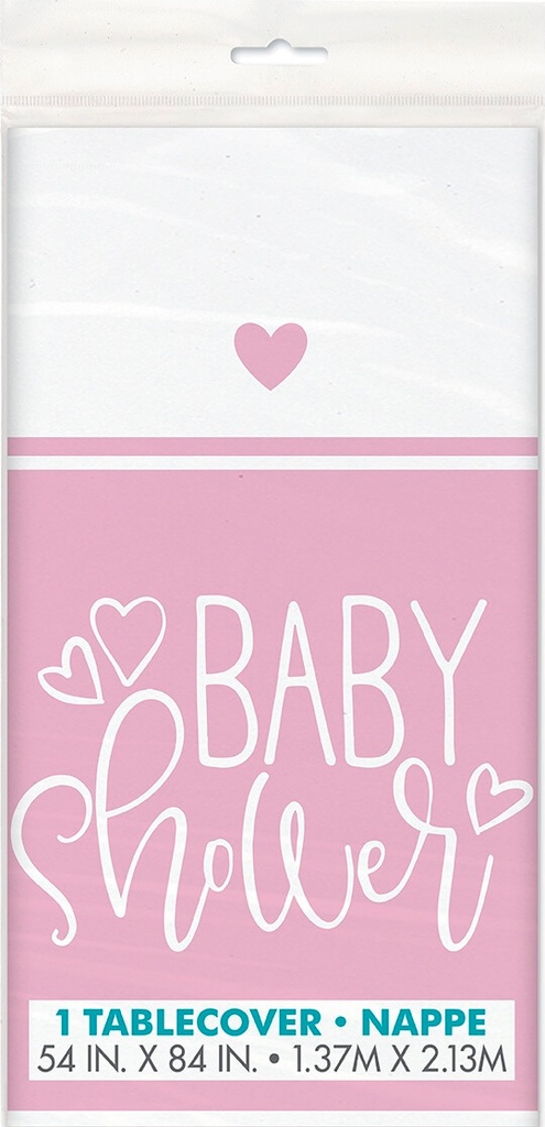 Mantel Baby Shower Pink Hearts C/1