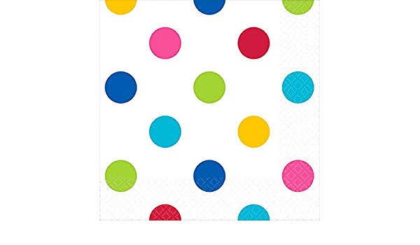 Servilleta CH Dots Rainbow / Multicolor C/16