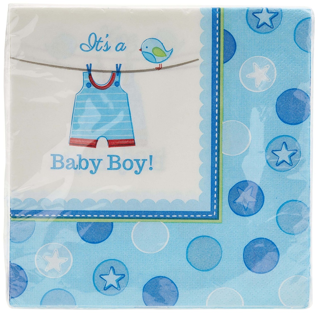 Servilleta G Azul Baby Boy C/16
