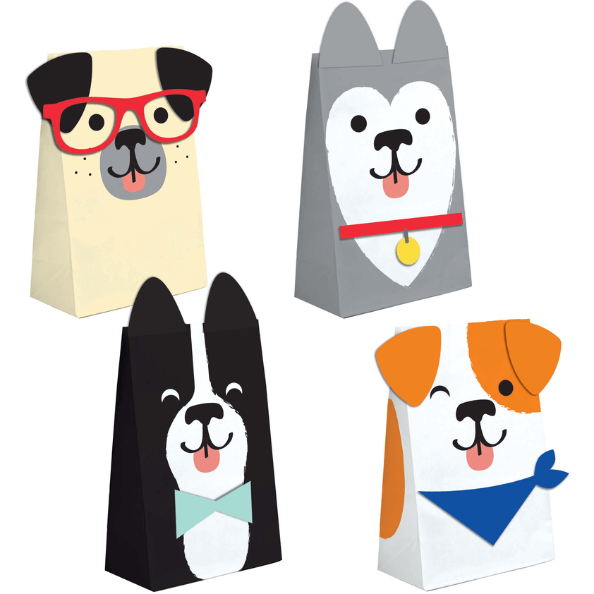 Bolsas Papel Dog Party C/8