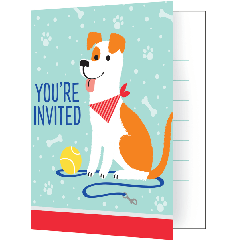 Invitaciones Dog Party / Perros C/8