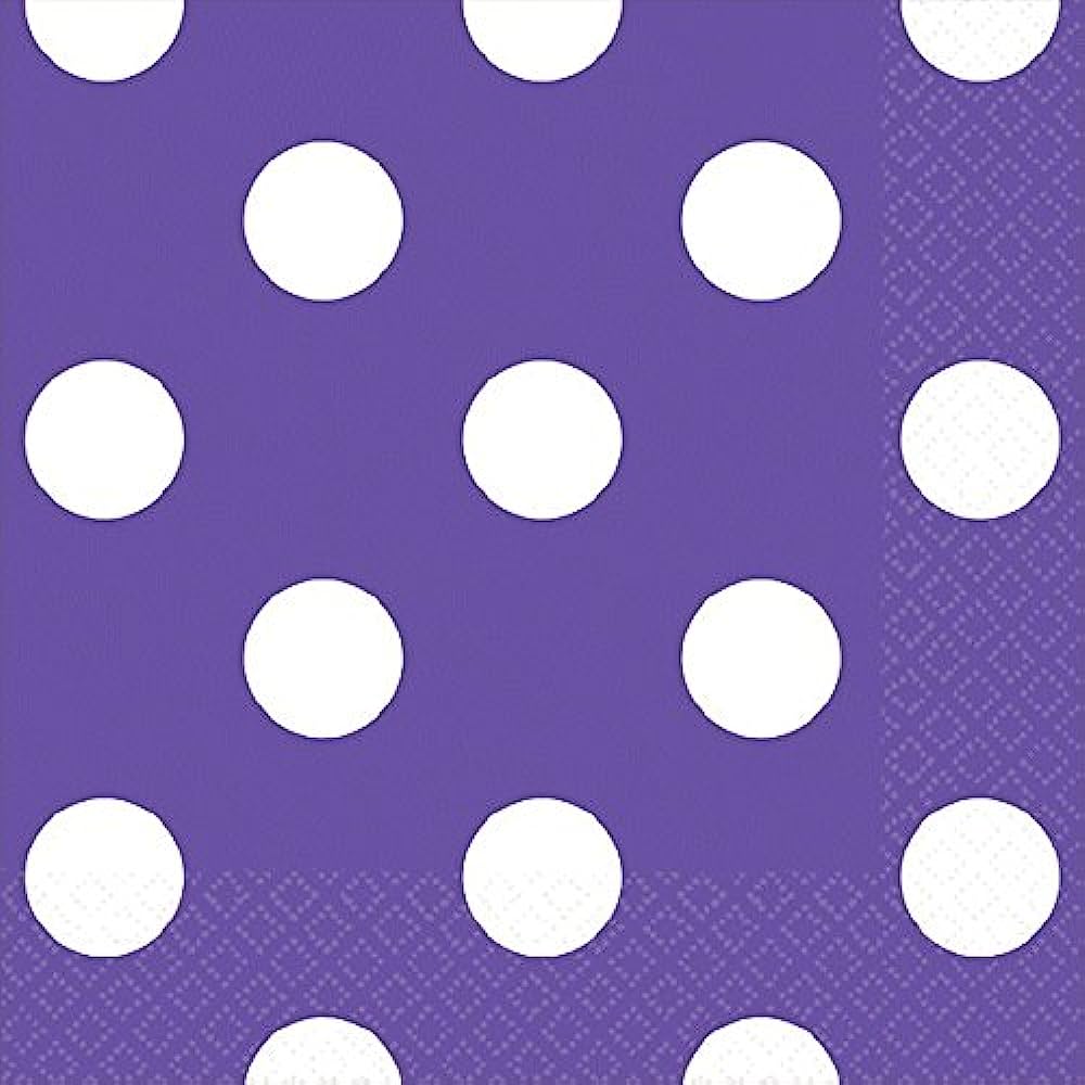 Servilleta CH Polka Morado C/16