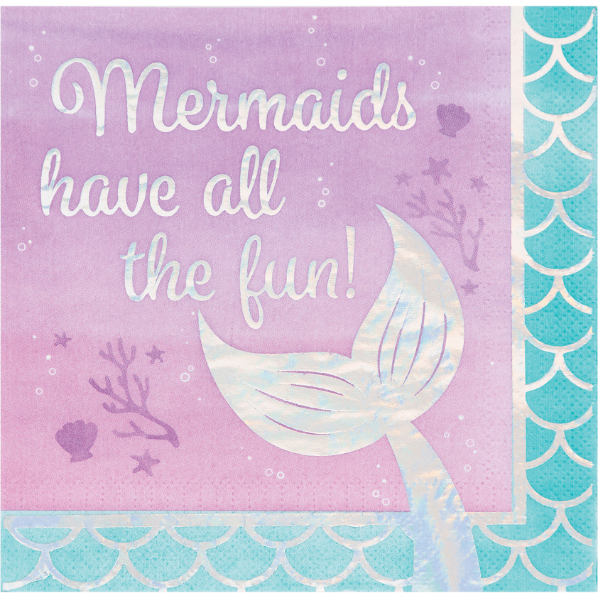 Servilleta G Mermaid Shine All The Fun C/16