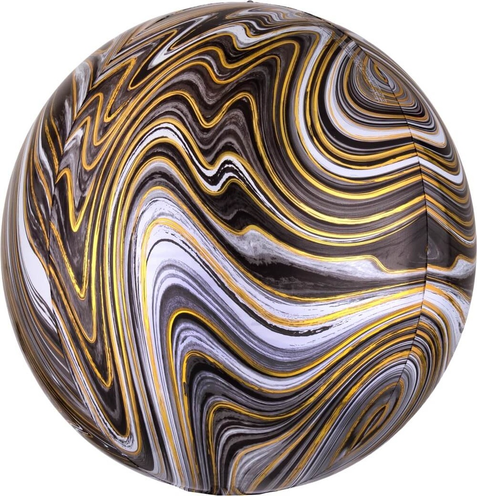 Orbz Marblez Negro Plata Dorado