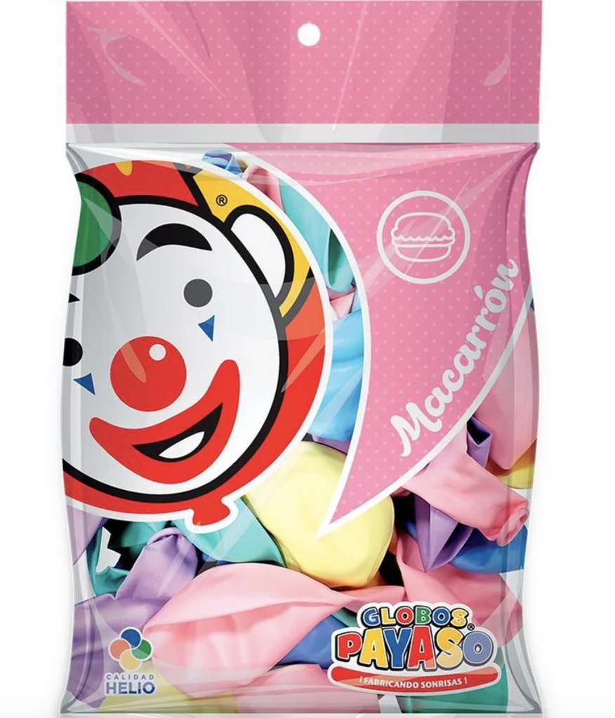 Bolsa De Globos 12" Macarron C/50