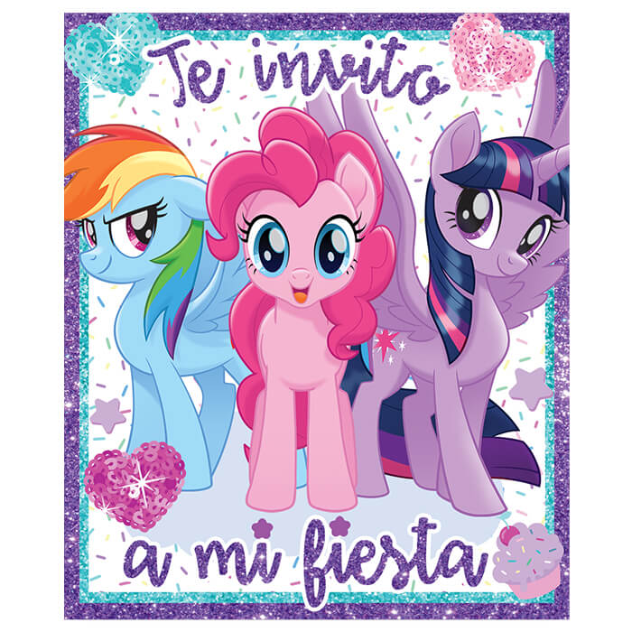 Invitacion Pony C/6