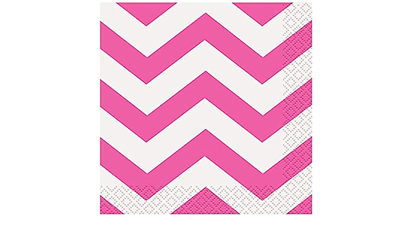 Servilleta CH Chevron Rosa C/16