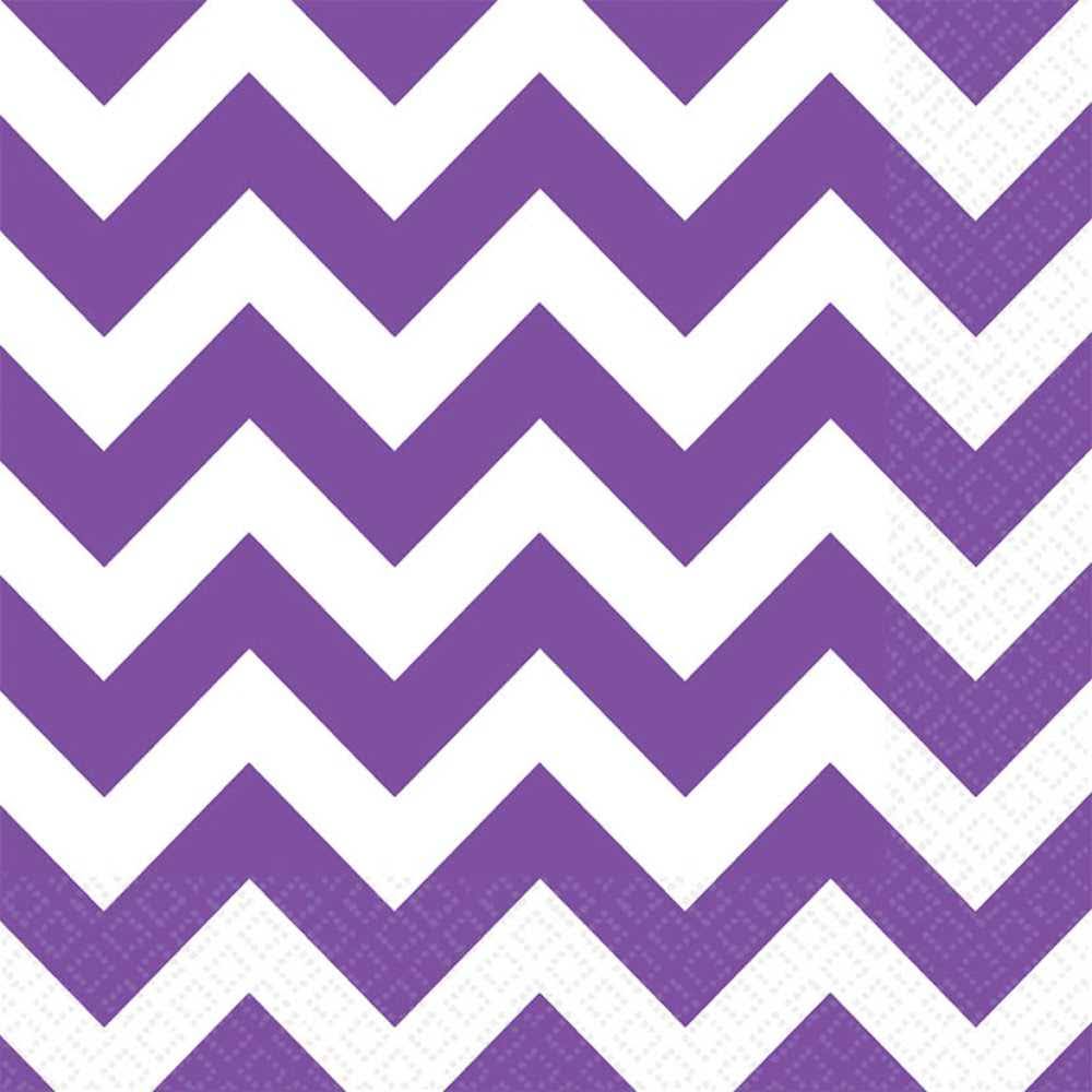 Servilleta G Chevron Morado C/16