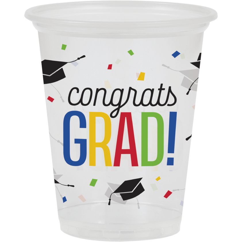 Vaso 16oz Congrats Grad C/8