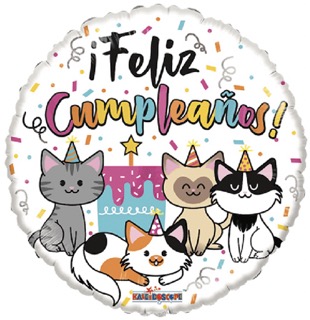 Globo 18" Feliz Cumple Mininos C/1