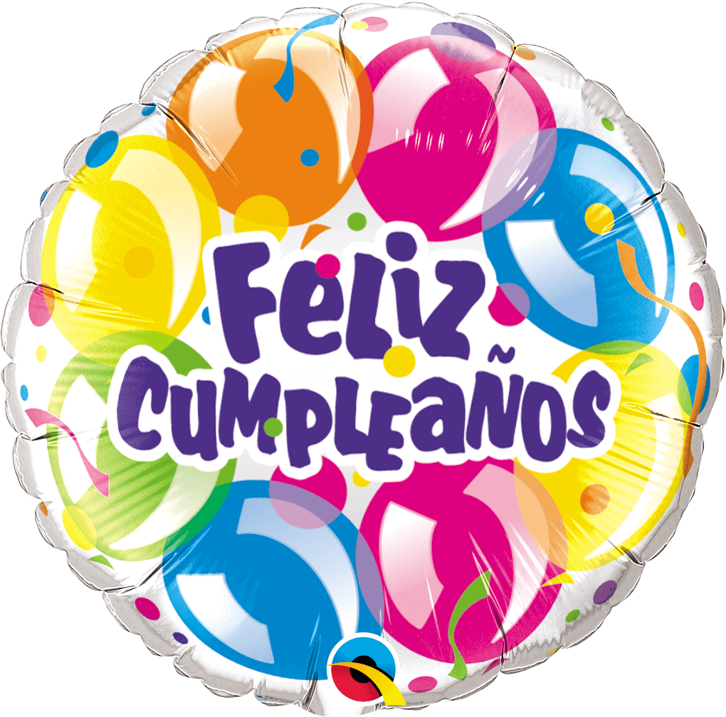 Globo 18" Feliz Cumpleaños Globos C/1