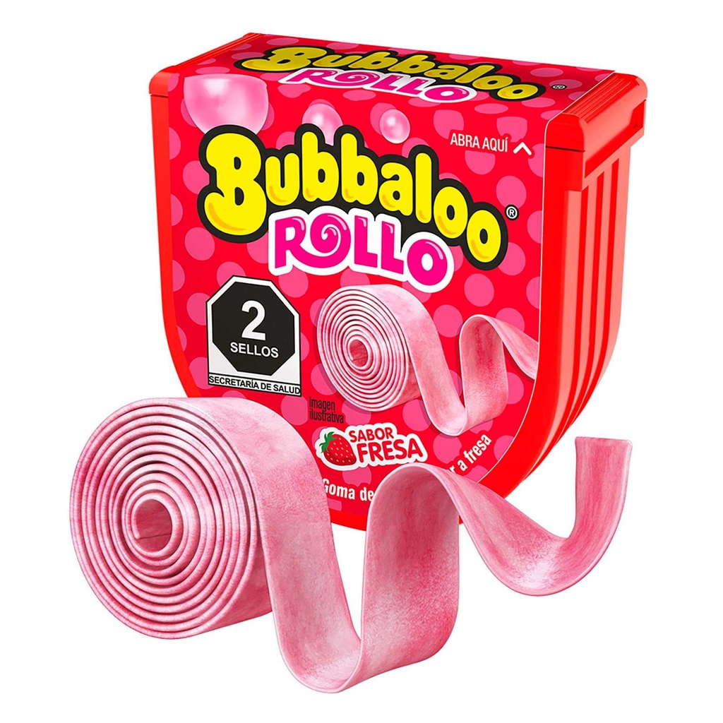 Bubbaloo Rollo Fresa 56.7 g