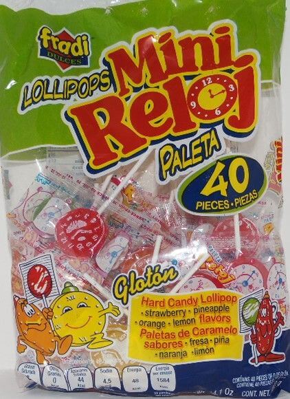 Paleta Mini Reloj C/40