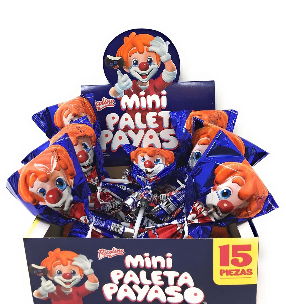Paleta Payaso Mini C/15