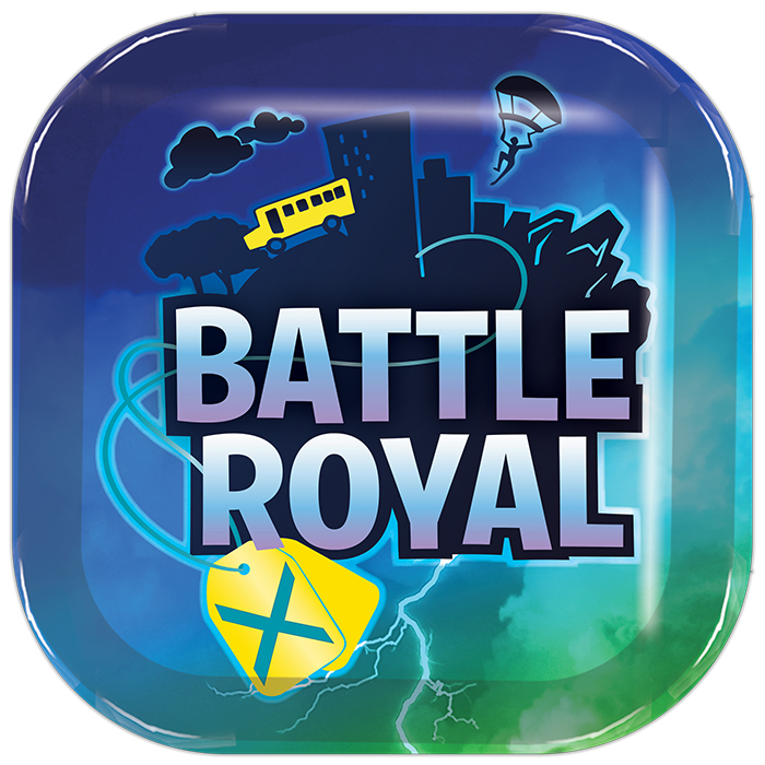 Plato 9" Cuadrado Battle Royal / Fornite C/8