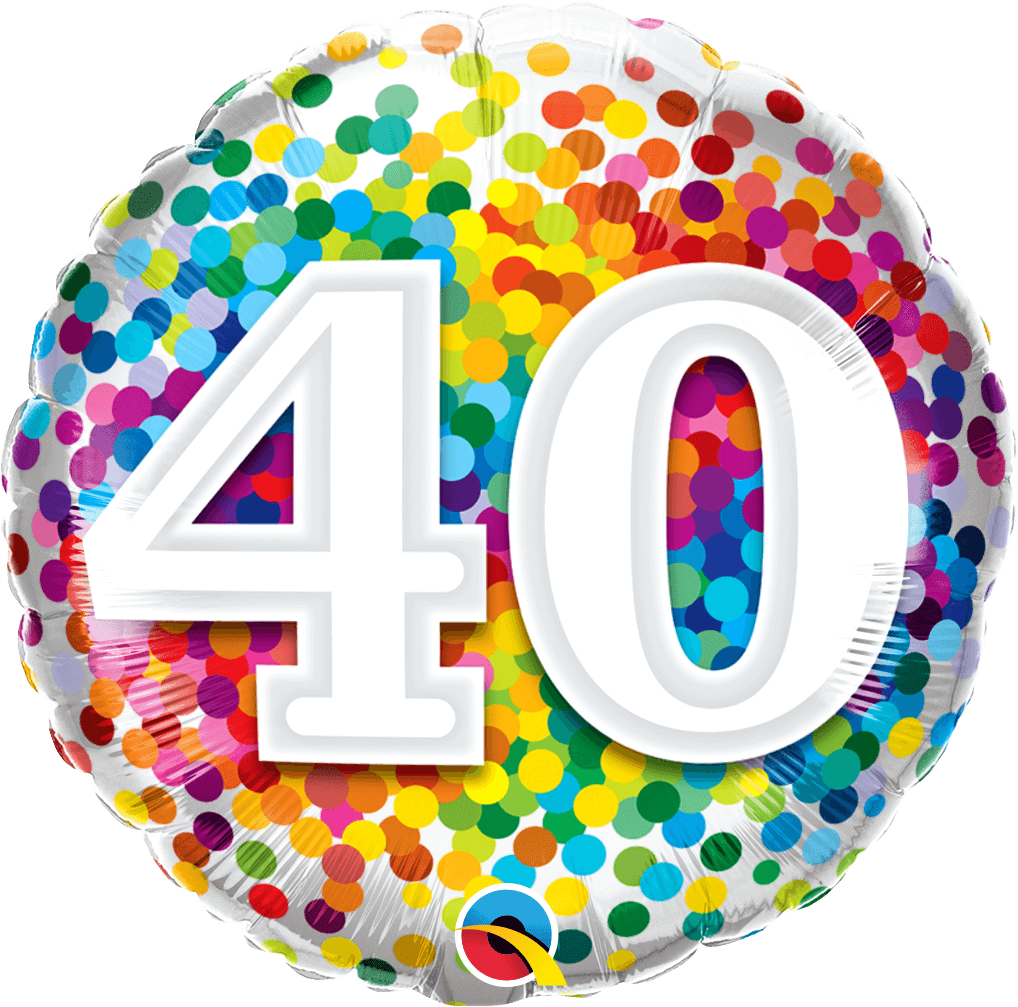 Globo 18" 40 Puntos De Colores C/1