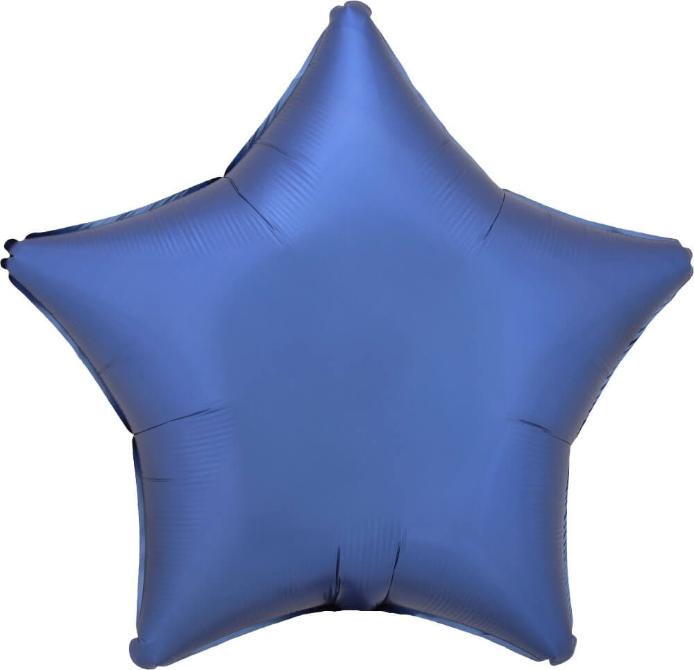 Globo 18" Estrella Azul Mate C/1