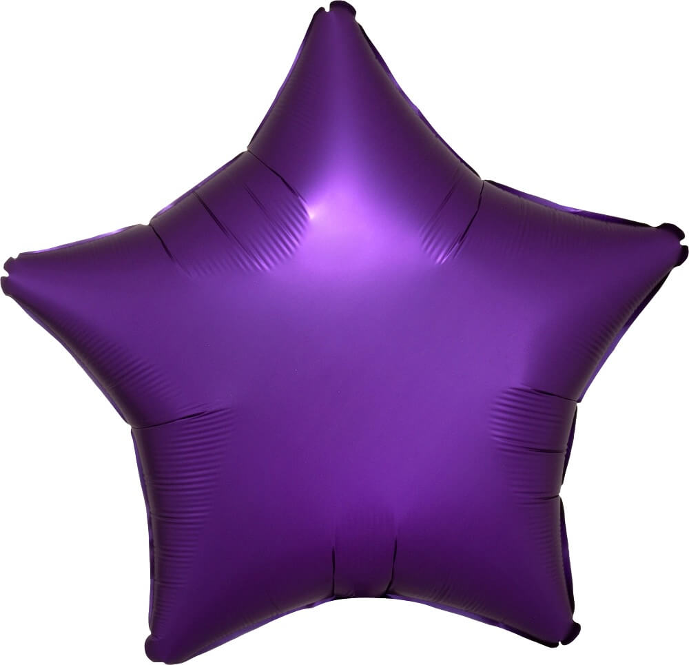 Globo 18" Estrella Morada Mate C/1