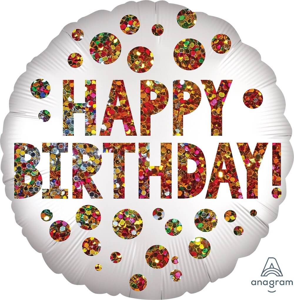 Globo 36" Birthday Sequins C/1