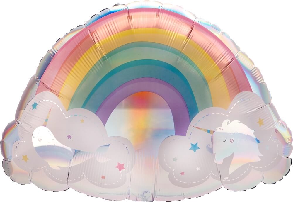 Globo 36" Plata Unicornio C/1