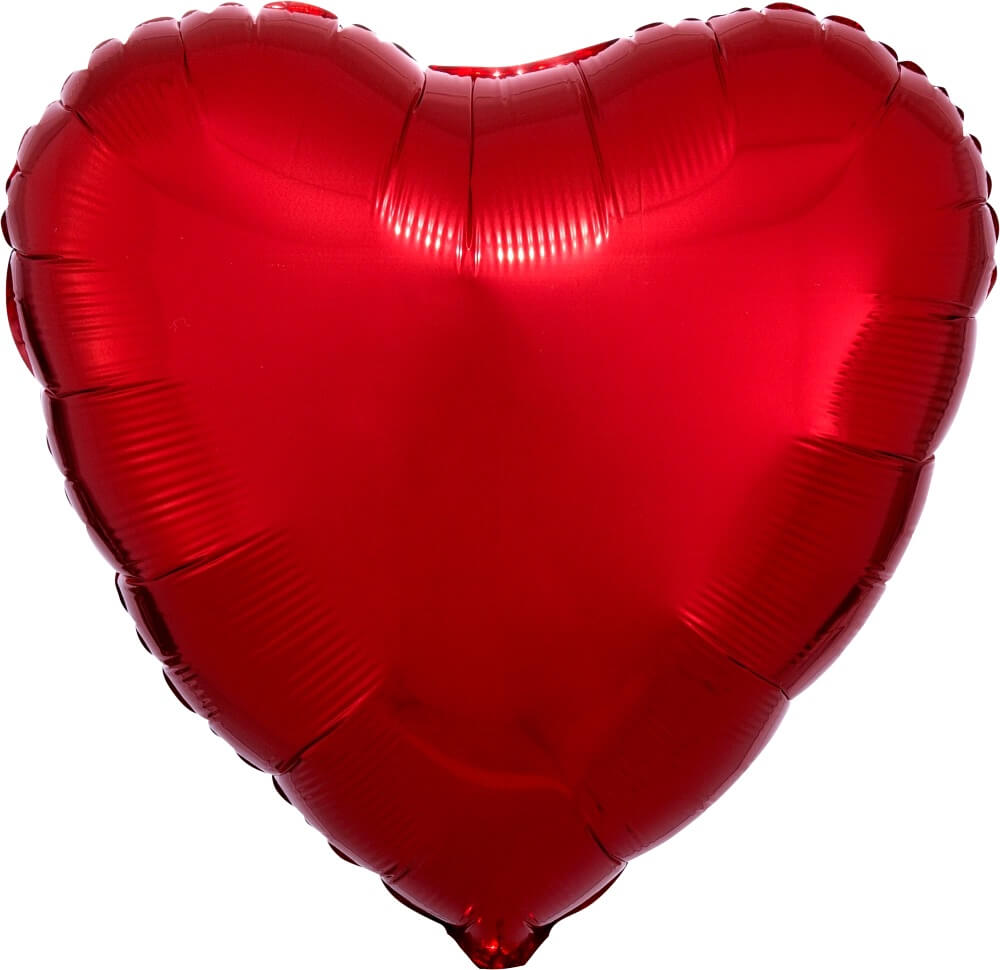 Globo 18" Corazon Rojo C/1