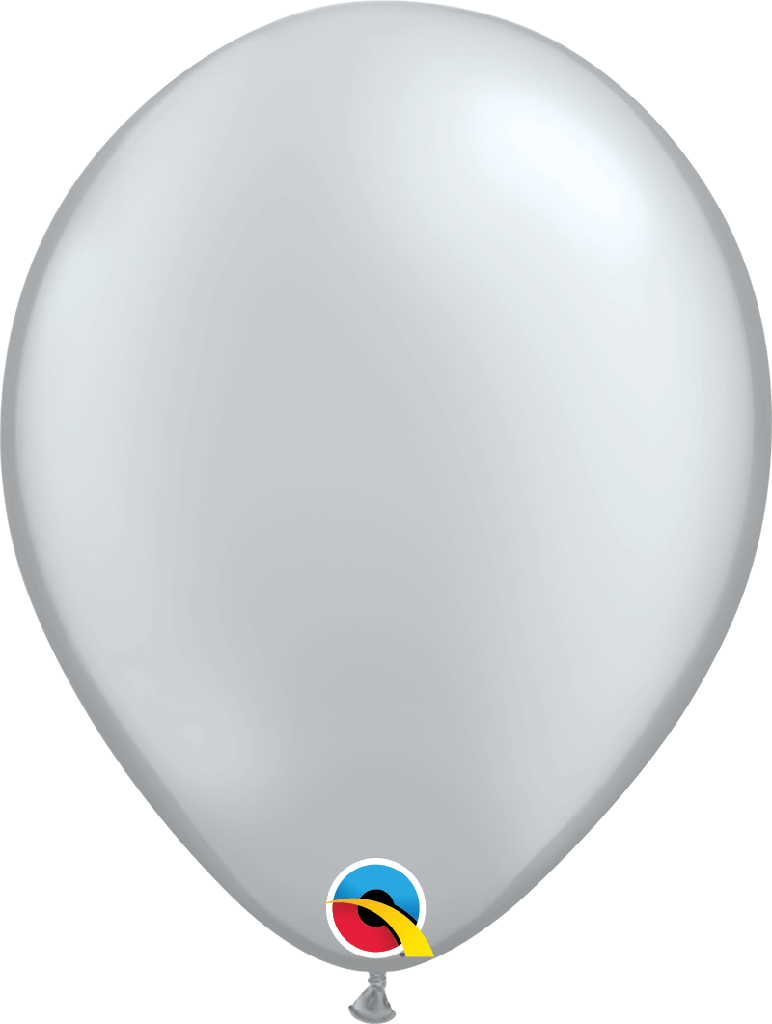 Globo 12" Nacarado Plata C/1