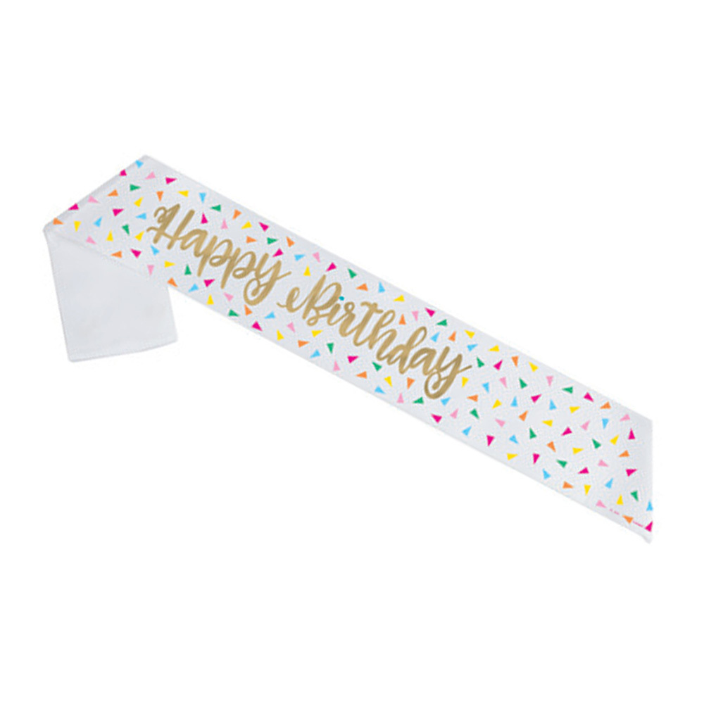 Sash Bright Triangle Birthday Foil C/1