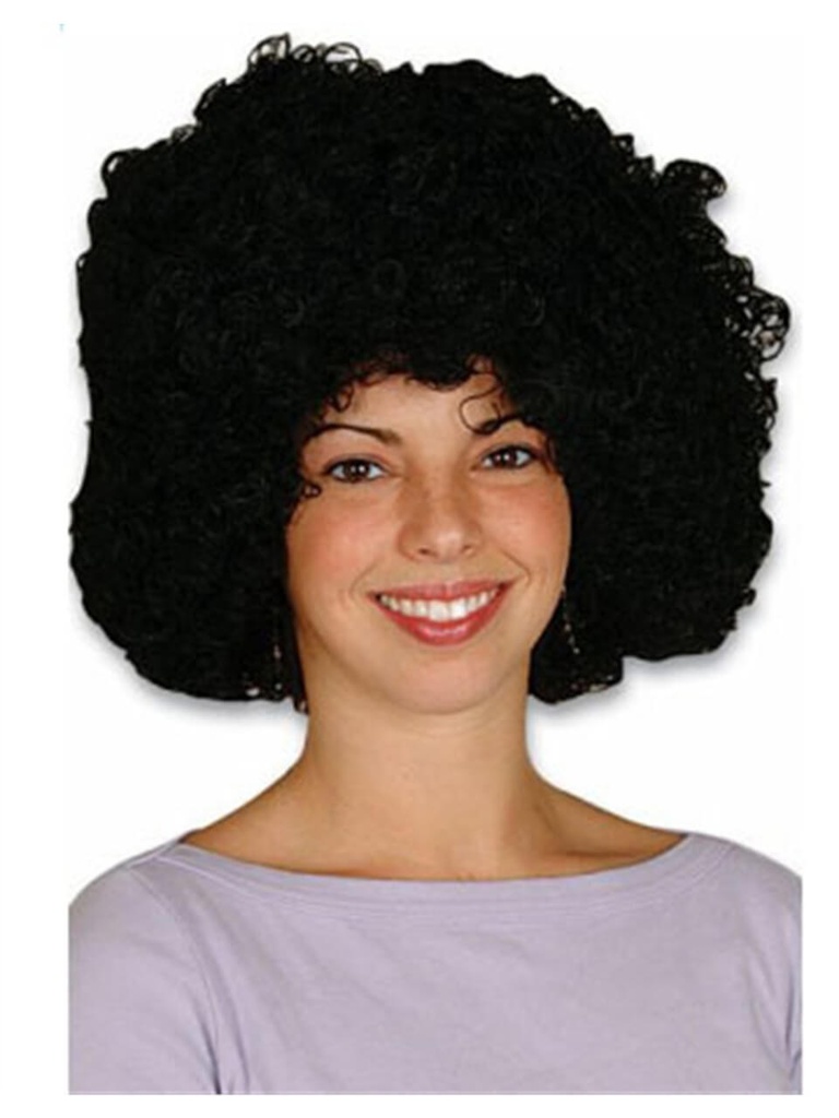 Peluca Afro Negra C/1