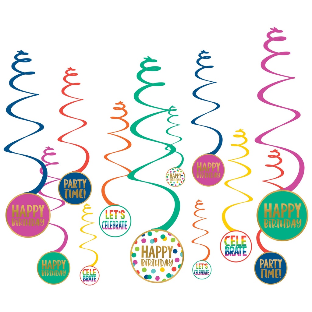 Swirl Decorations Happy Dots C/12