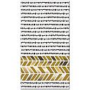 Servilleta Rectangular Dorada Puntos Negros C/16