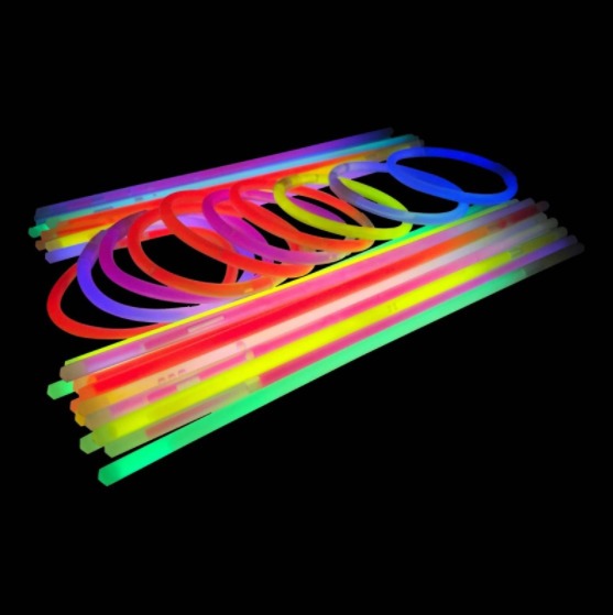 Tubo De Pulseras Neon Surtido C/100