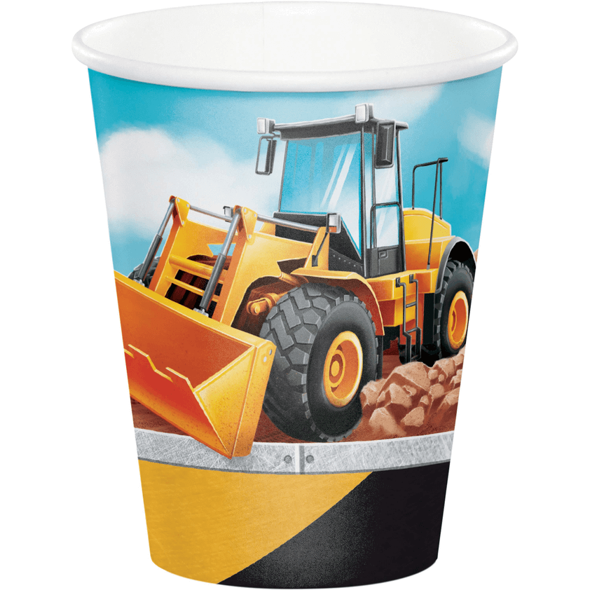 Vaso 9oz Big Dig Construccion C/8