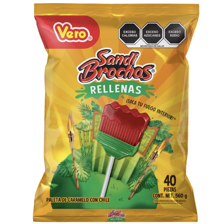 Paleta Sandia Brochas C/40