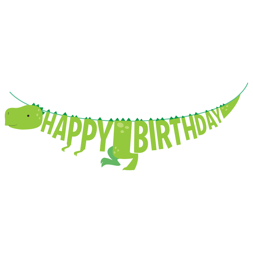 Ribbon Banner Dino HBD C/1