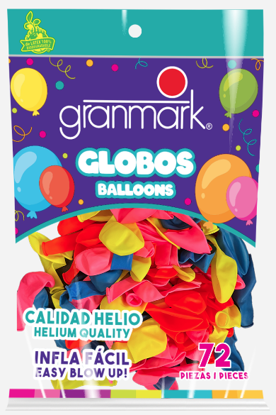 Bolsa De Globos 9" Surtido Neon C/72