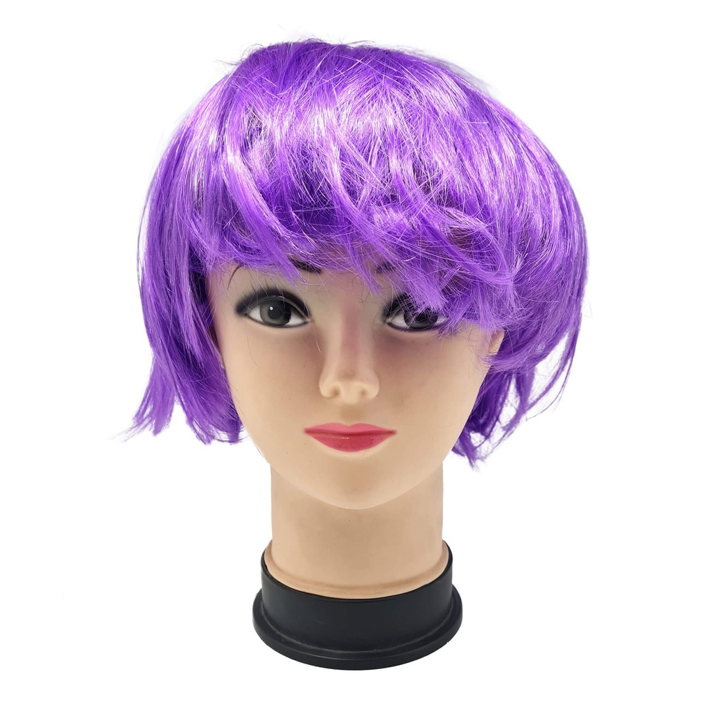 Peluca Neon Morada C/1