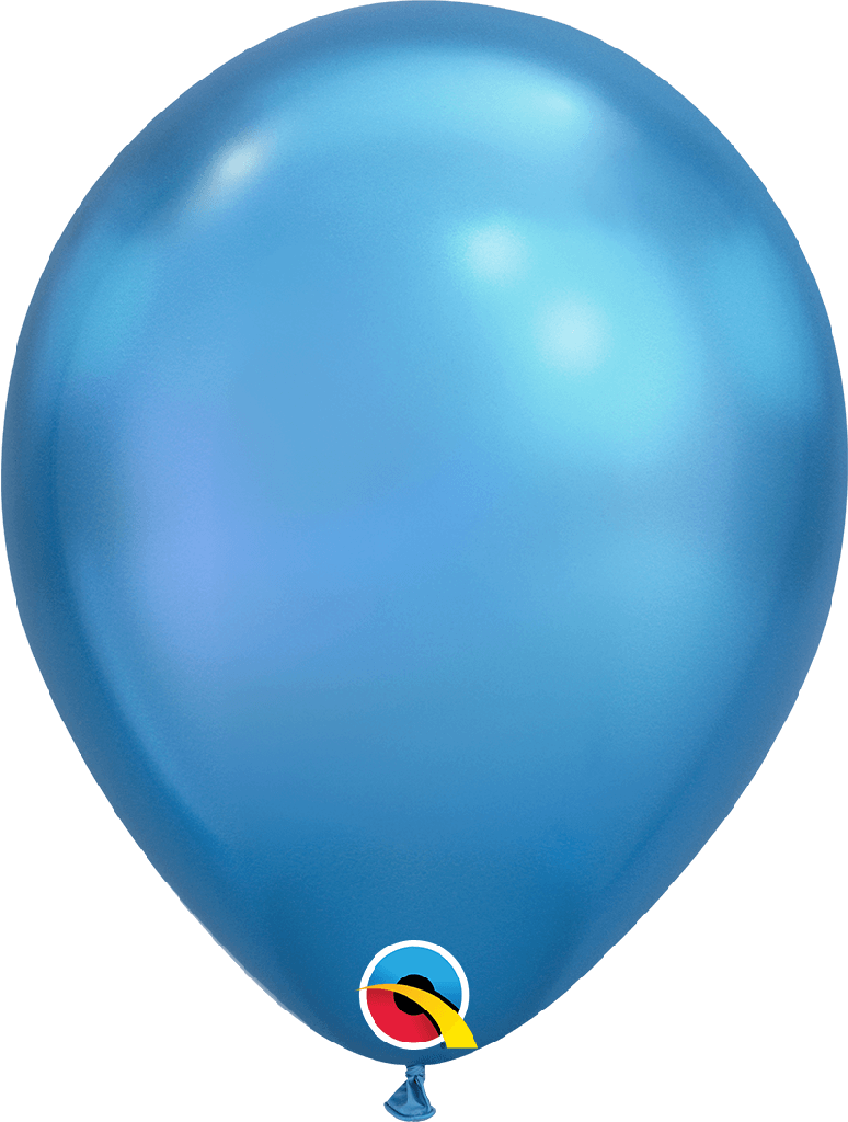 Globo 12" Latex Azul Chrome C/1