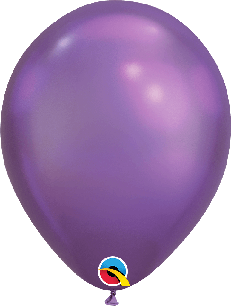 Globo 12" Latex Purpura Chrome C/1