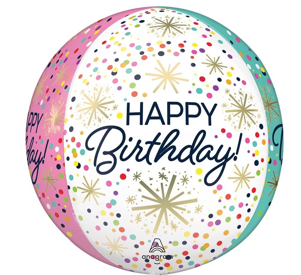 Globo Orbz Happy Birthday C/1