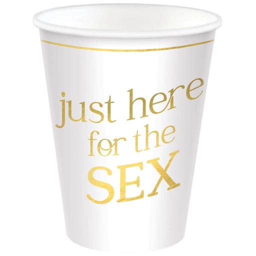 Vaso 12oz Just Here For The Sex C/20