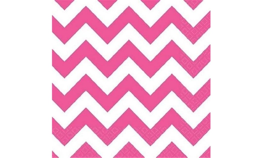 Servilleta Chevron Pink C/16