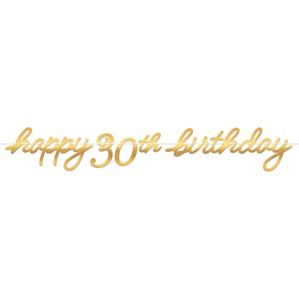 Letter Banner Golden Age Birthday 30s C/1 
