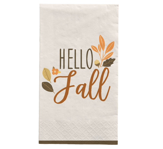 Servilleta Rectangular Golden Autumn Hello Fall C/16