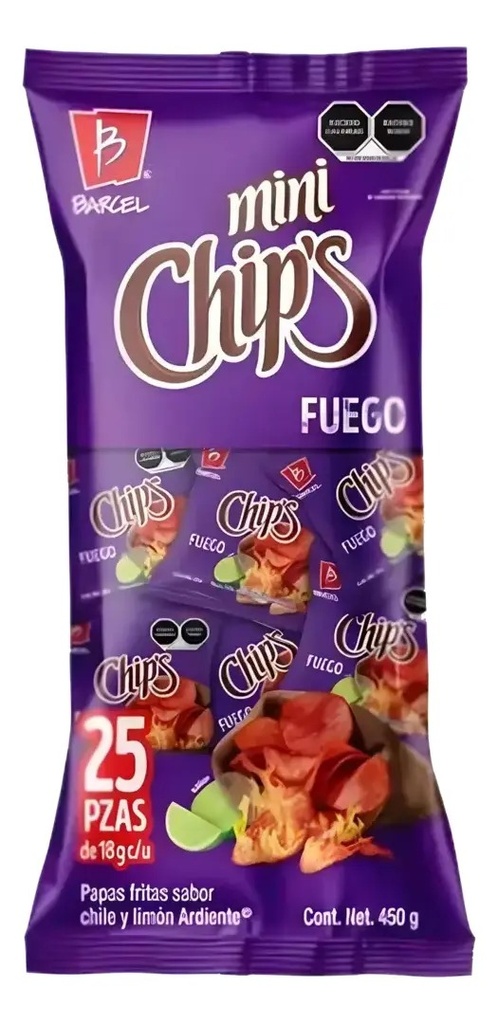 Mini Chips Fuego C/25