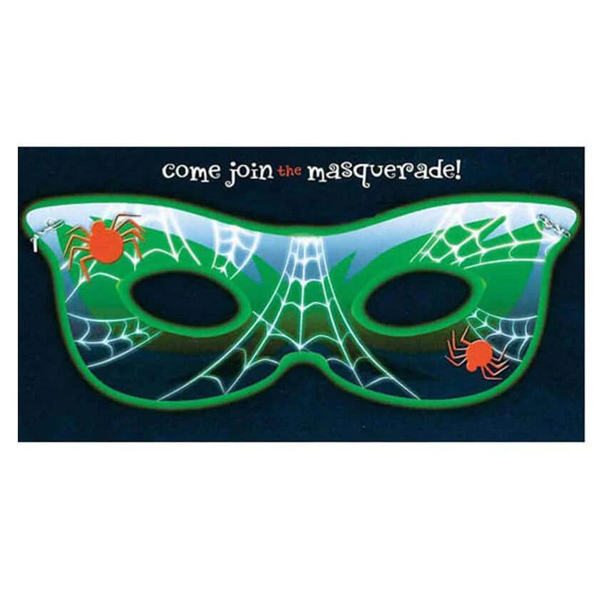 Halloween Antifaces Invitacion C/8