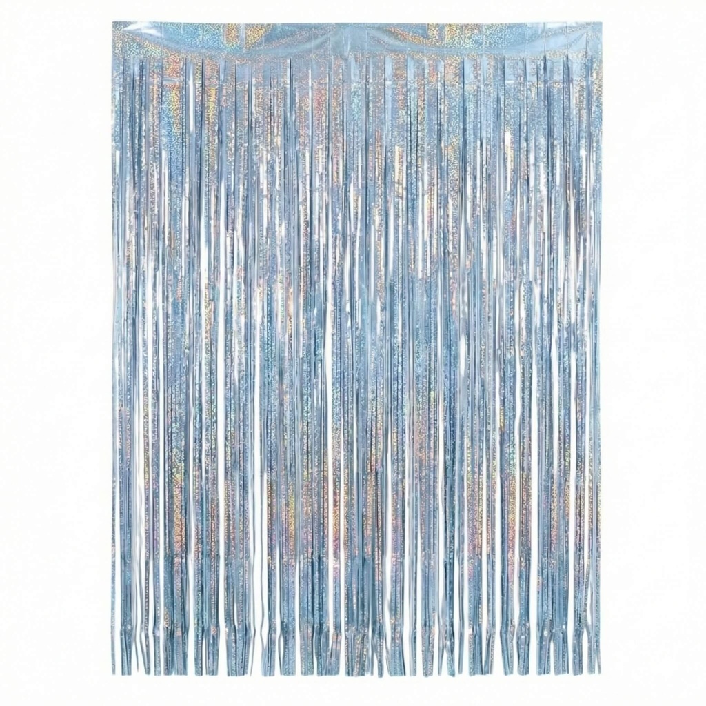 Cortina Holografica Azul Bebe C/1