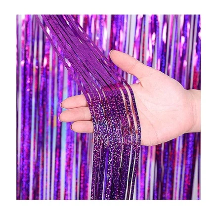 Cortina Holografica Morada C/1