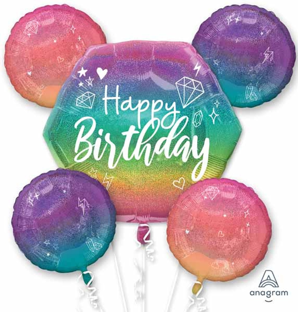 Balloon Bouquet Birthday Sparkle